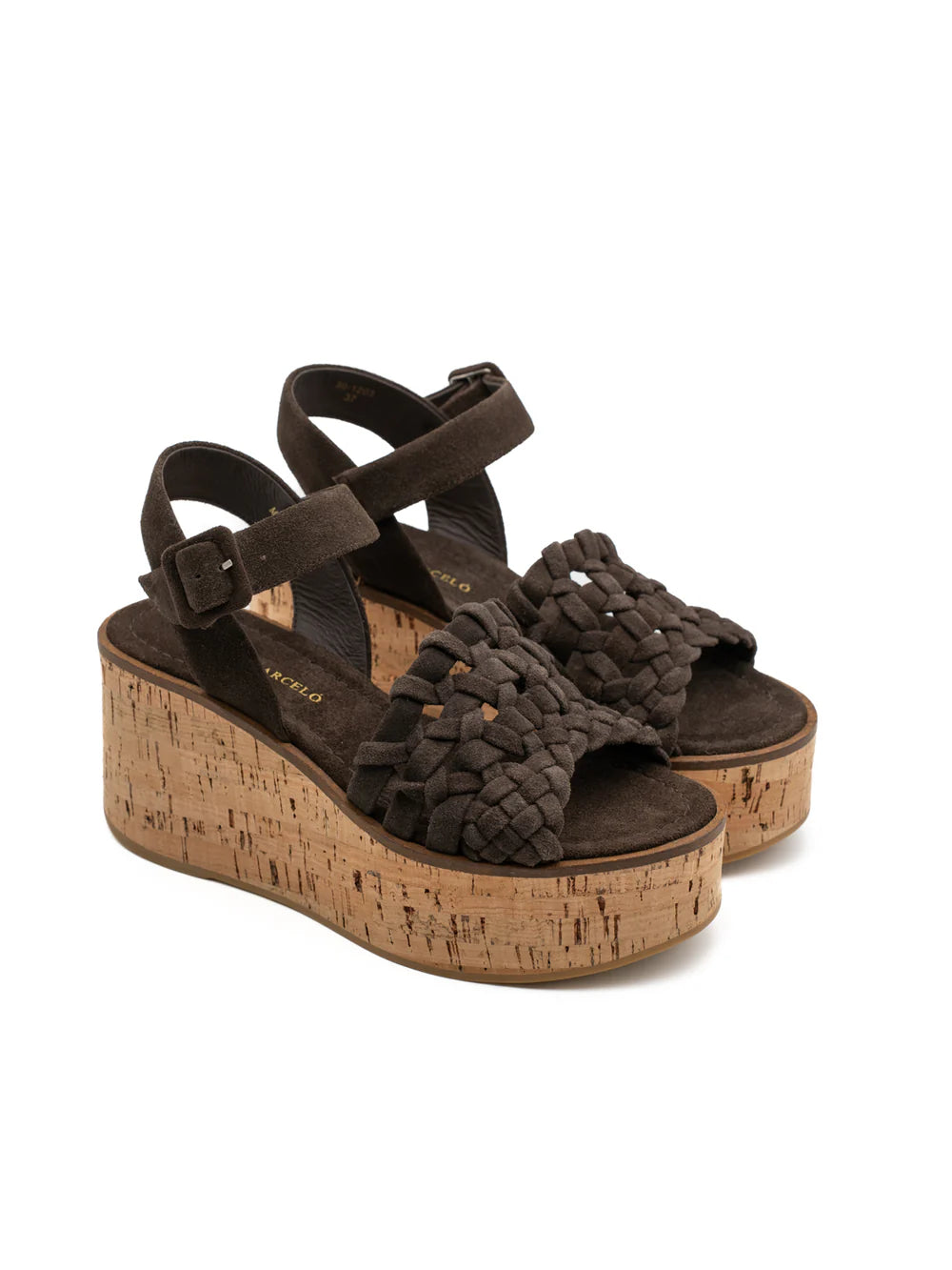 Paloma Barcelo Ressy Suede Chocolate Sandal