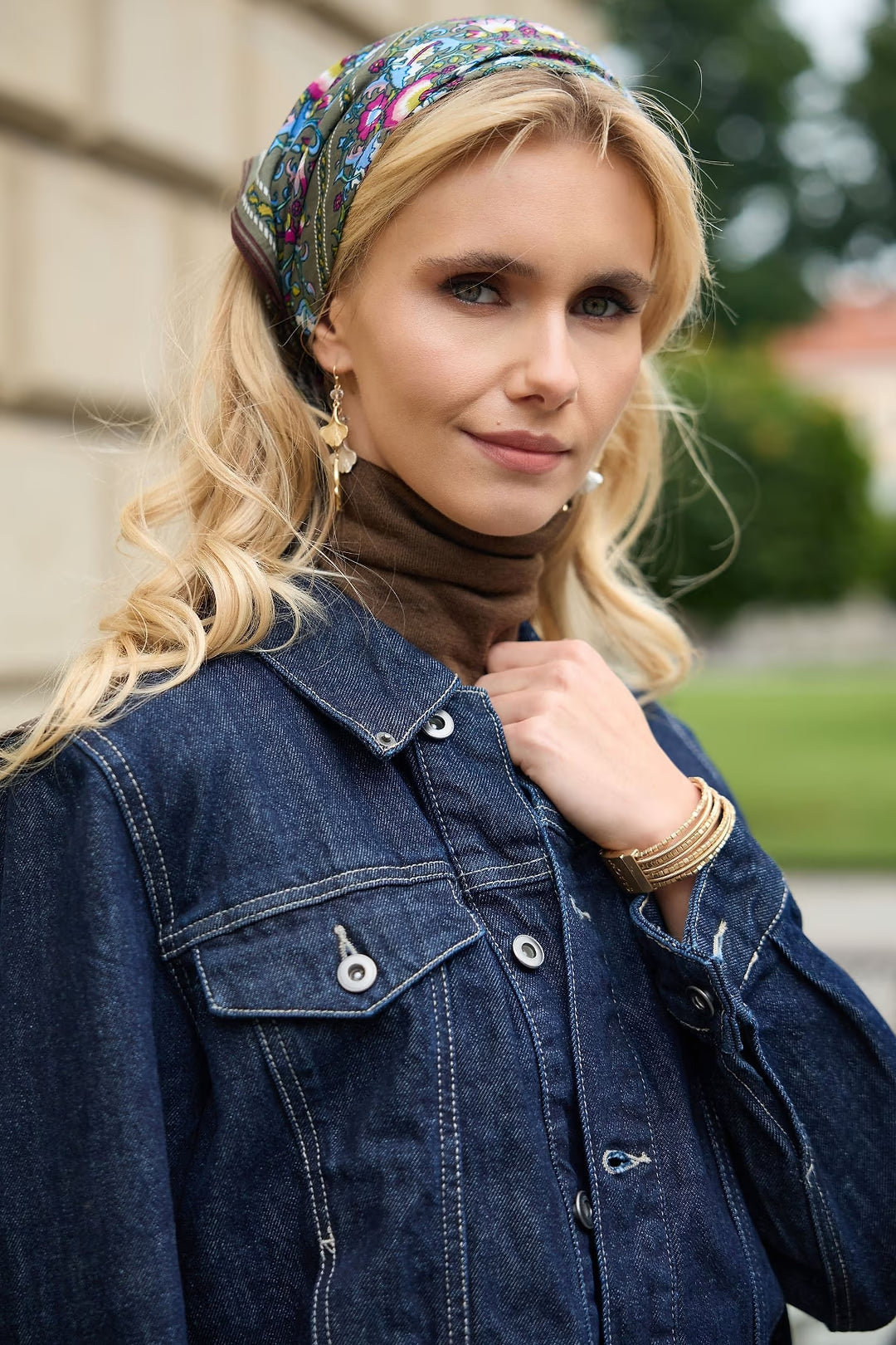 Sacchi Tagore Grey Bandana