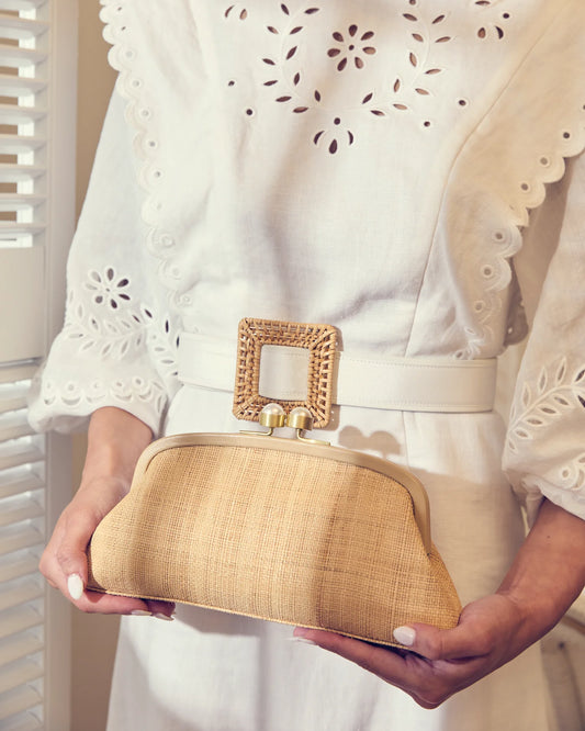 Pamela Munson The Lee Clutch Natural