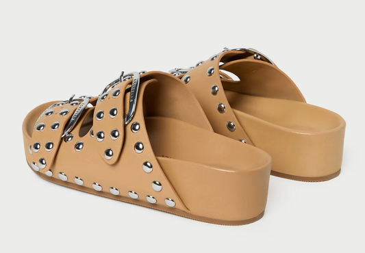 Loeffler Randall-Joni Khaki Studded Sandal