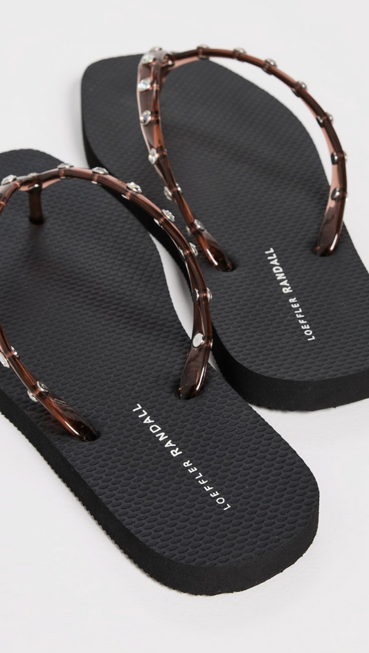 Loffler Randall-Taryn Crystal Jelly FlipFlop
