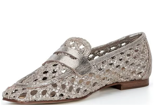 Donald Pliner Naolin Pewter Penny Loafer