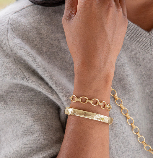 Capucine De Wulf Cleopatra Small Gold Link Bracelet