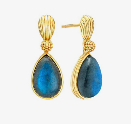 Capucine De Wulf Blue Labrodite Earring