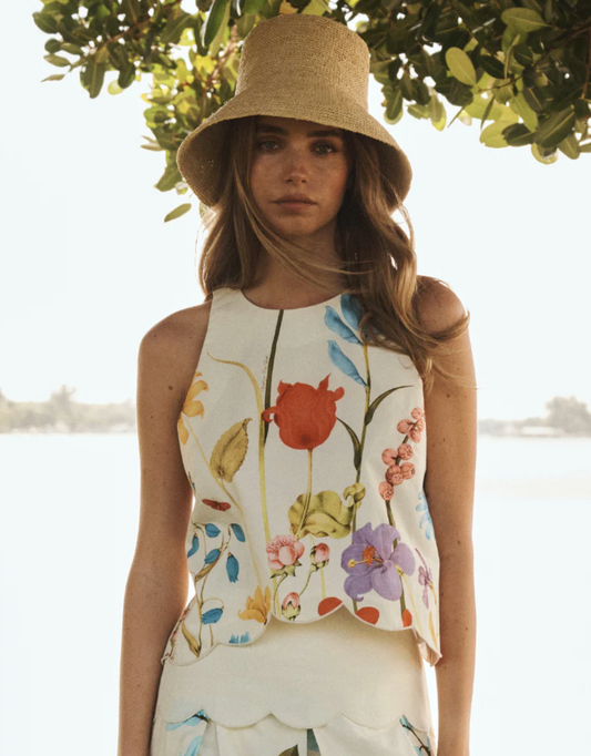 Mestiza Prism Scallop Tank Top