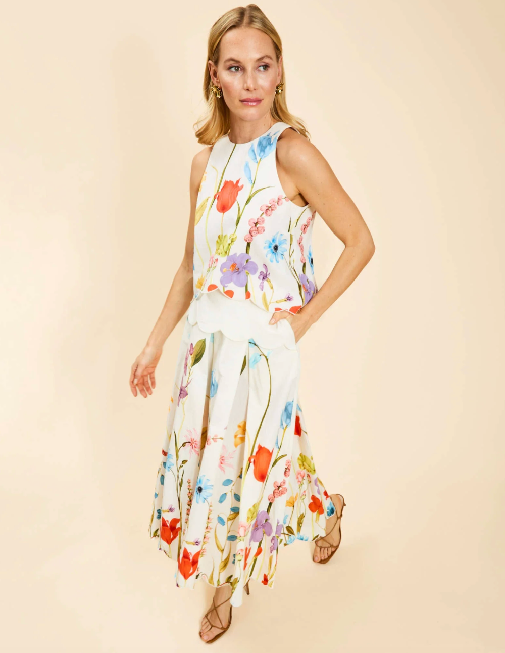 Mestiza Prism Scallop Tank Top
