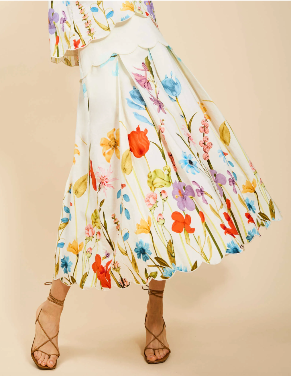 Mestiza Sonata Scallop Midi Skirt Regular Price