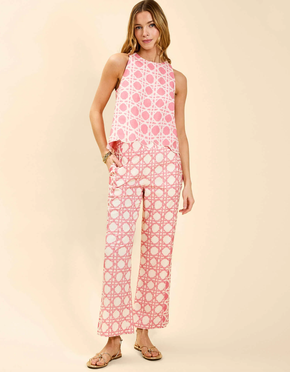 Mestiza Prism Scallop Tank Top