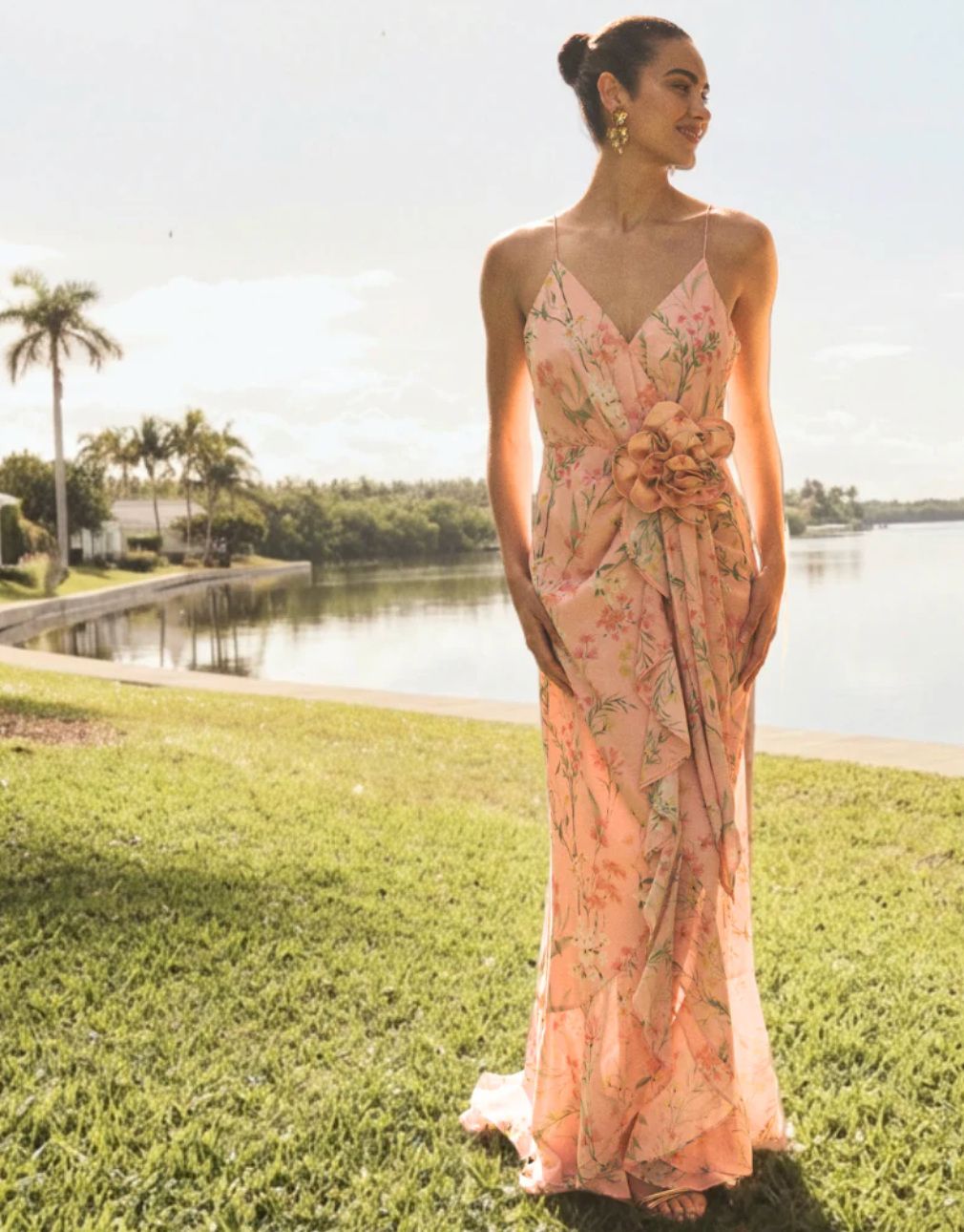 Mestiza Love Letter Ruffle Gown