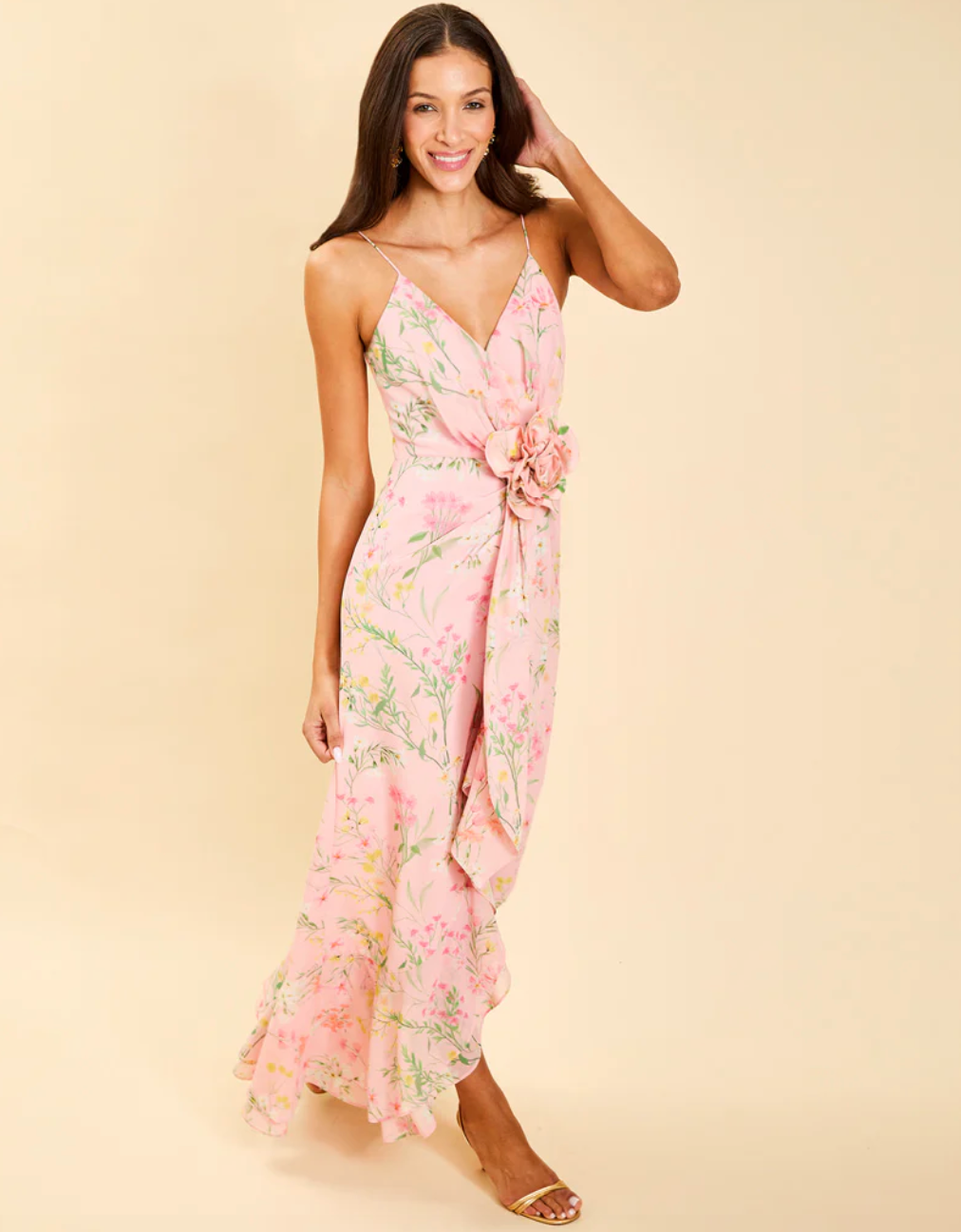 Mestiza Love Letter Ruffle Gown