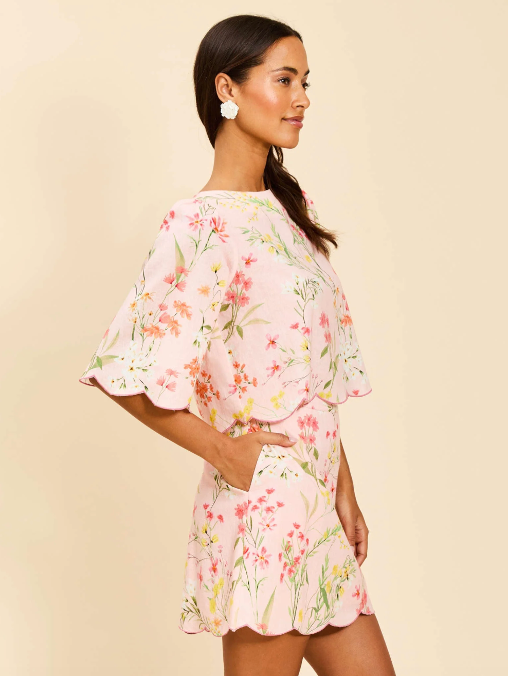 Mestiza Charlize Scallop Top