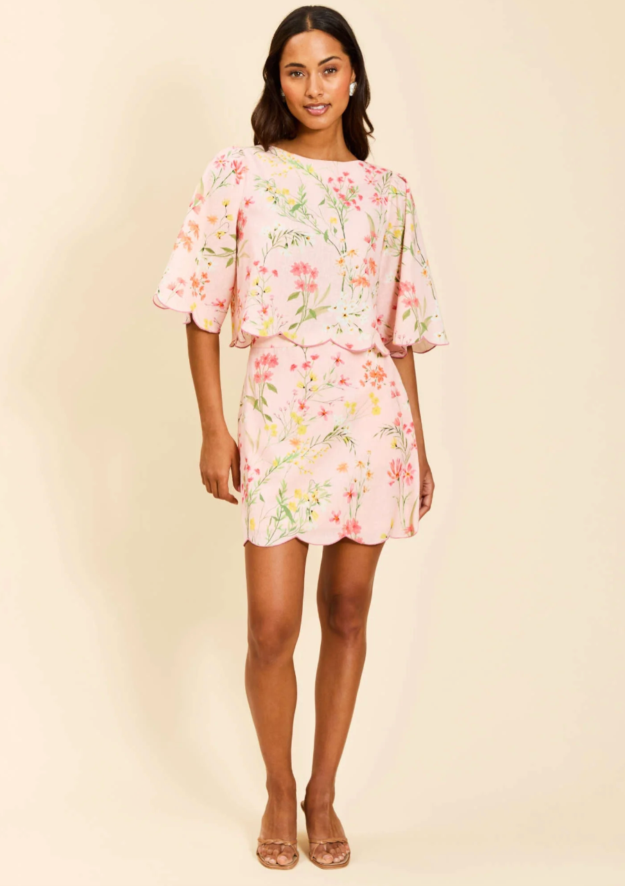 Mestiza Charlize Scallop Top