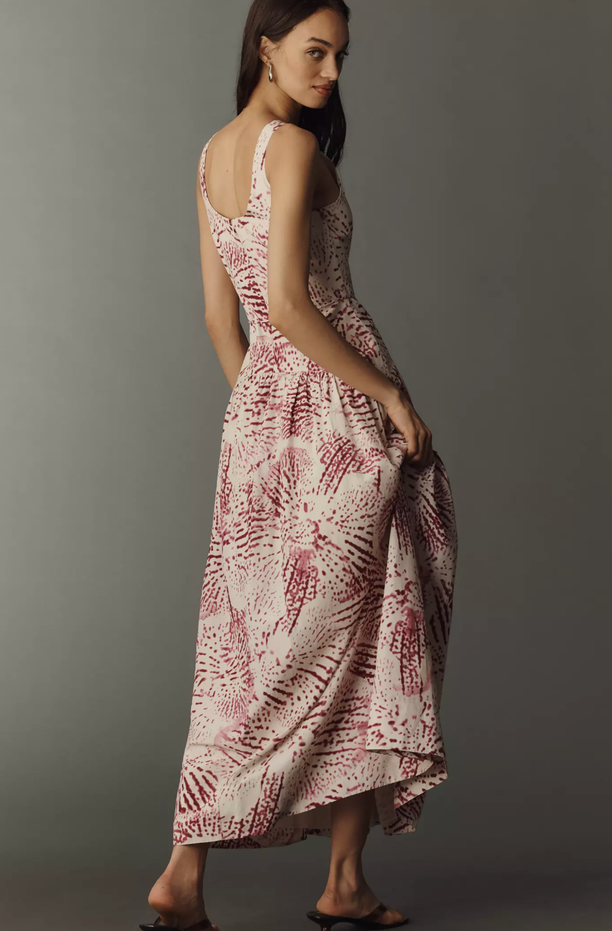 AMUR Salome Sleeveless Drop-Waist Dress