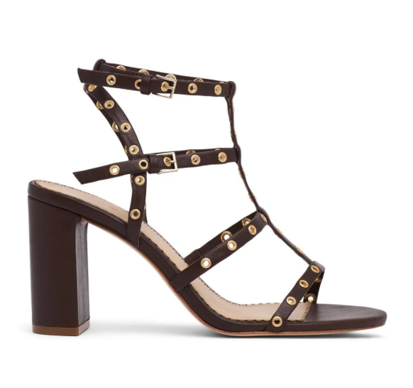 Cinq á Sept Maisie Strappy Grommet Block Heel