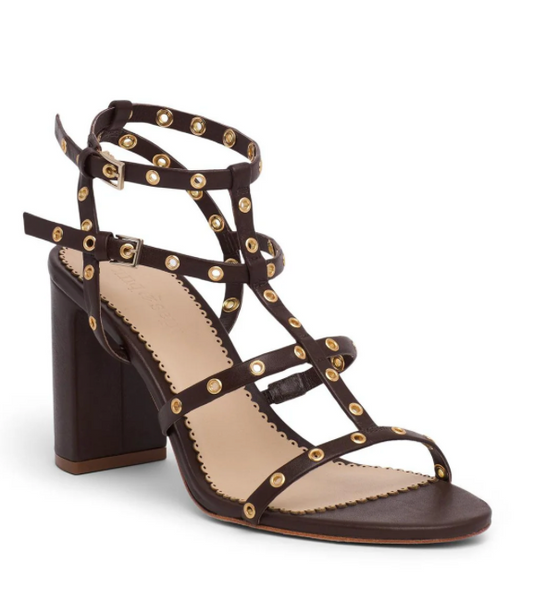 Cinq á Sept Maisie Strappy Grommet Block Heel