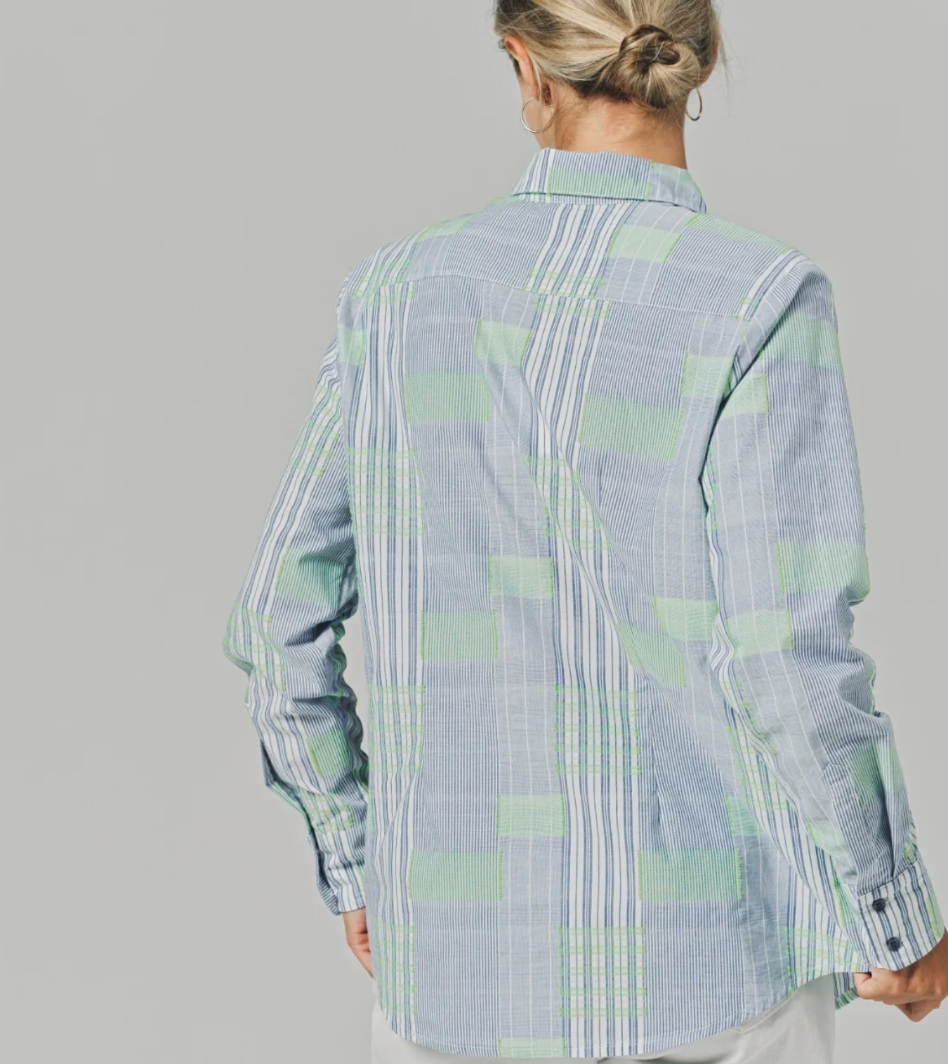 The Shirt Fluorescent Block Boyfriend Shirt