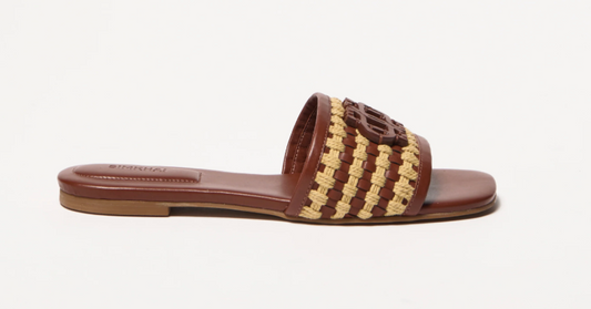 SIMKHAI Delphi Rope Woven Flat Sandal