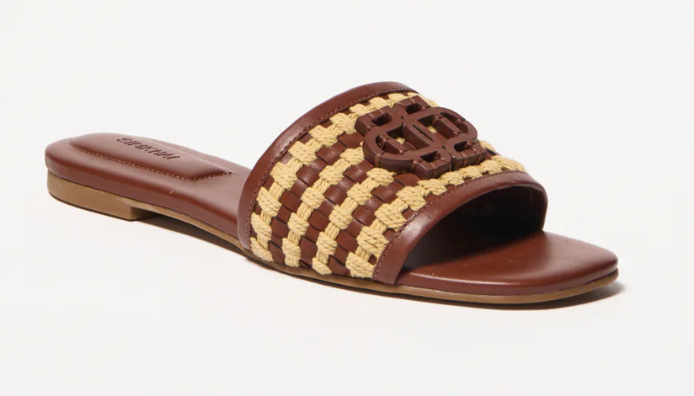 SIMKHAI Delphi Rope Woven Flat Sandal