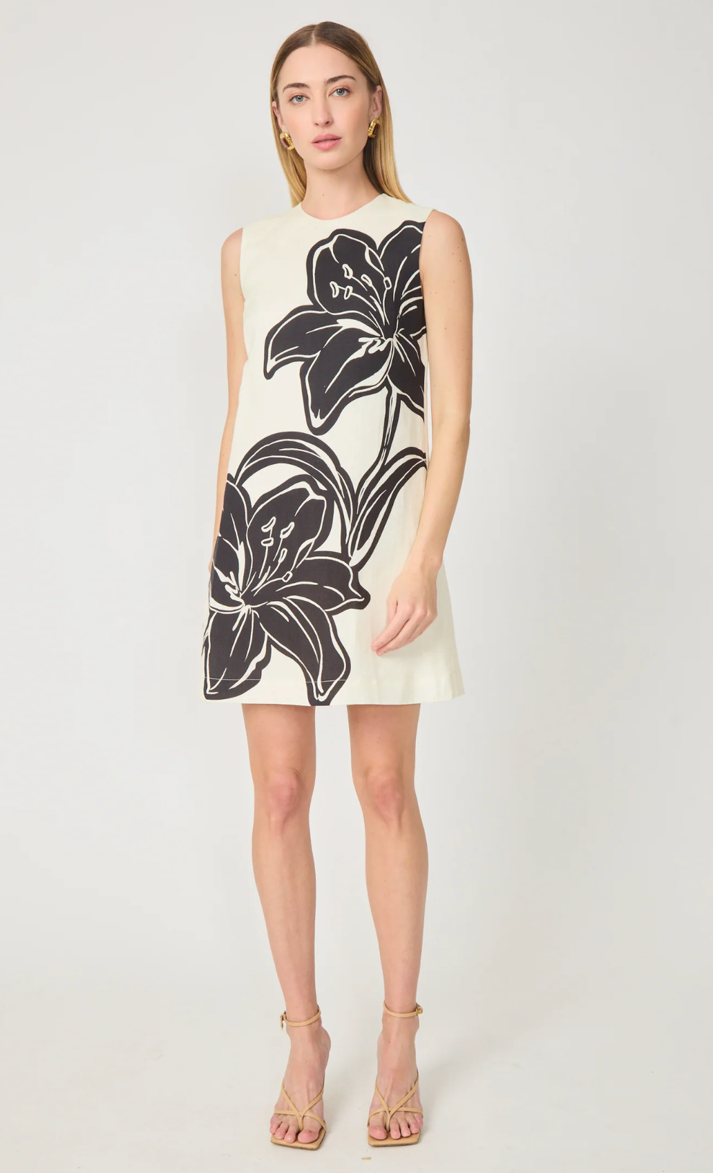 Gilner Farrar Kirby Dress Lily Print