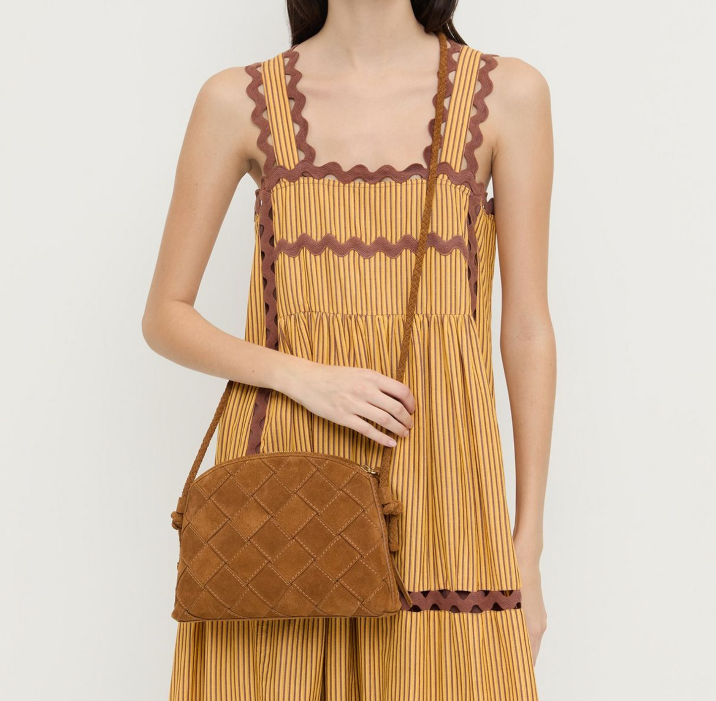 Loeffler Randall Mallory  Suede Crossbody
