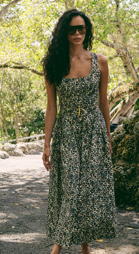 JS71 Coraline Leopard Print Dress