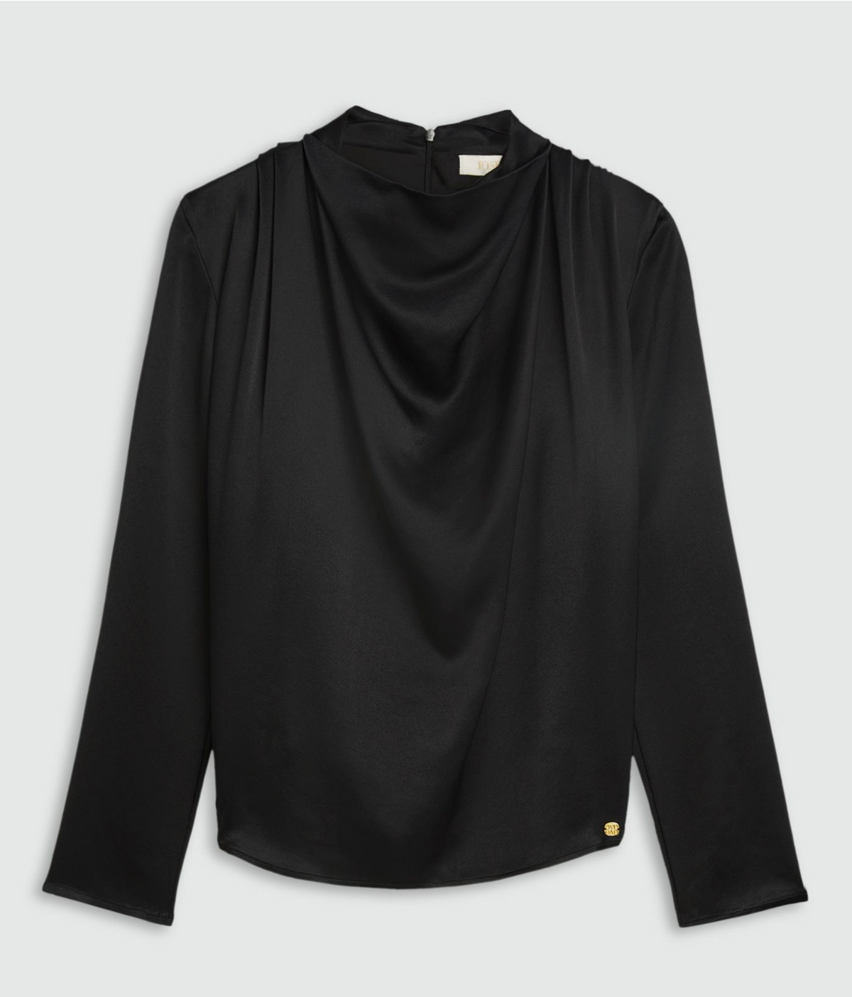 Josh V Ceylin Satin Black Top