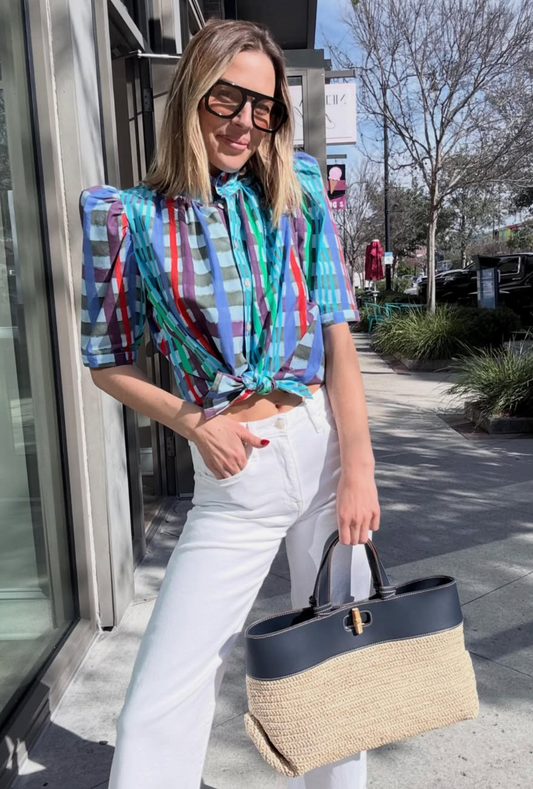 De loreta tapir blouse in Astro Print
