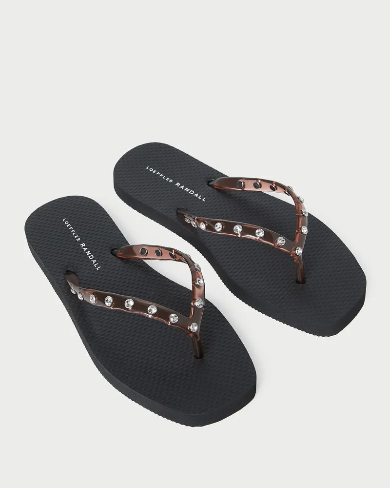 Loffler Randall-Taryn Crystal Jelly FlipFlop