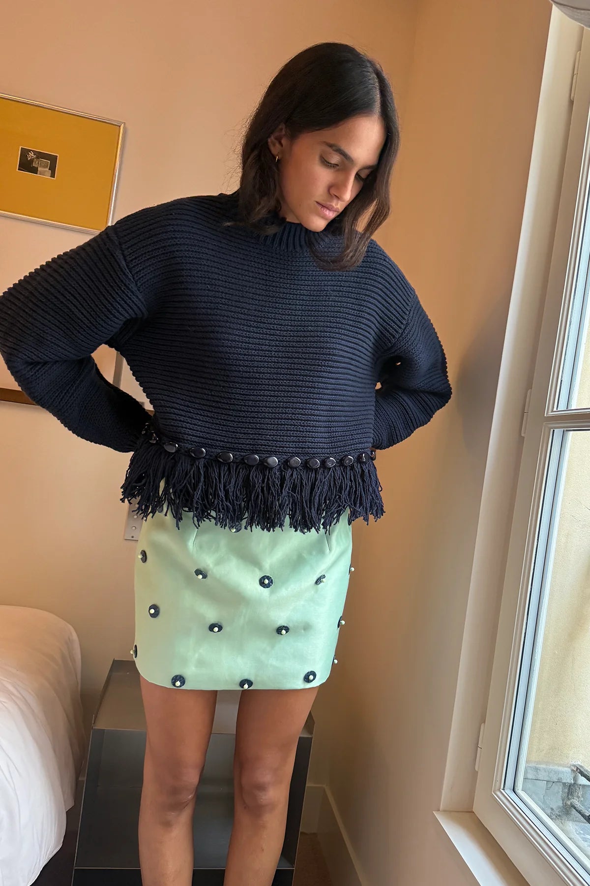 The Wolf Gang Cielo Mini Skirt, Apple
