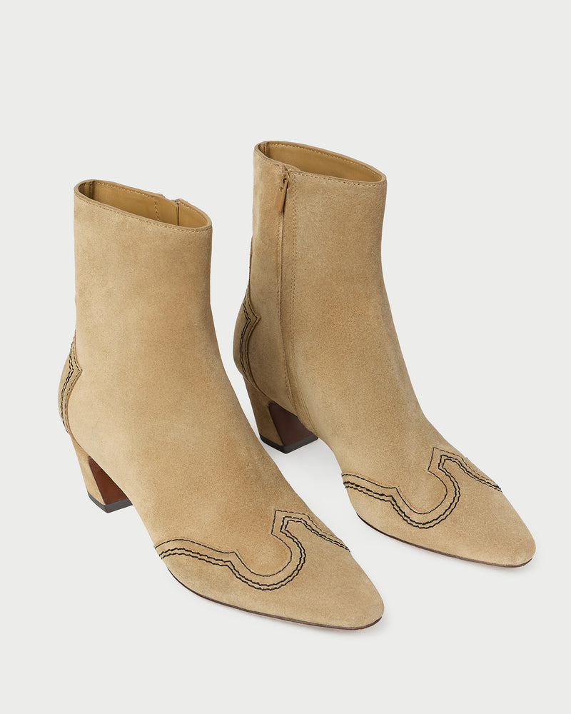 Loeffler Randall Aspen Sand Suede Ankle Boot