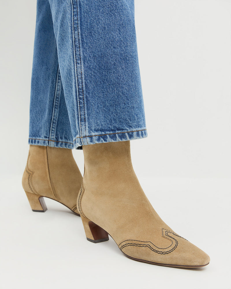 Loeffler Randall Aspen Sand Suede Ankle Boot