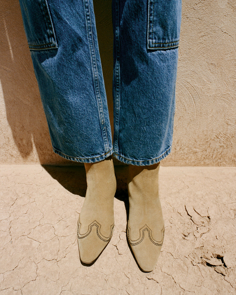Loeffler Randall Aspen Sand Suede Ankle Boot