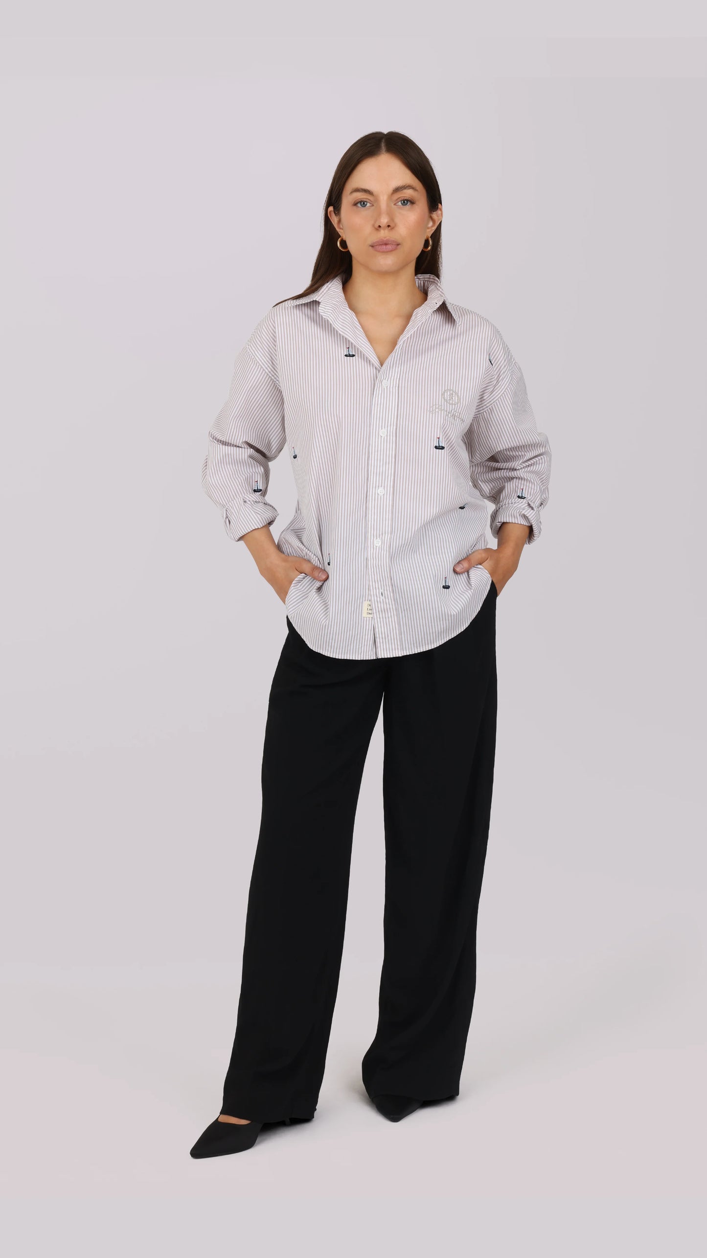 Born a Kennedy Oxford Boat Button Up