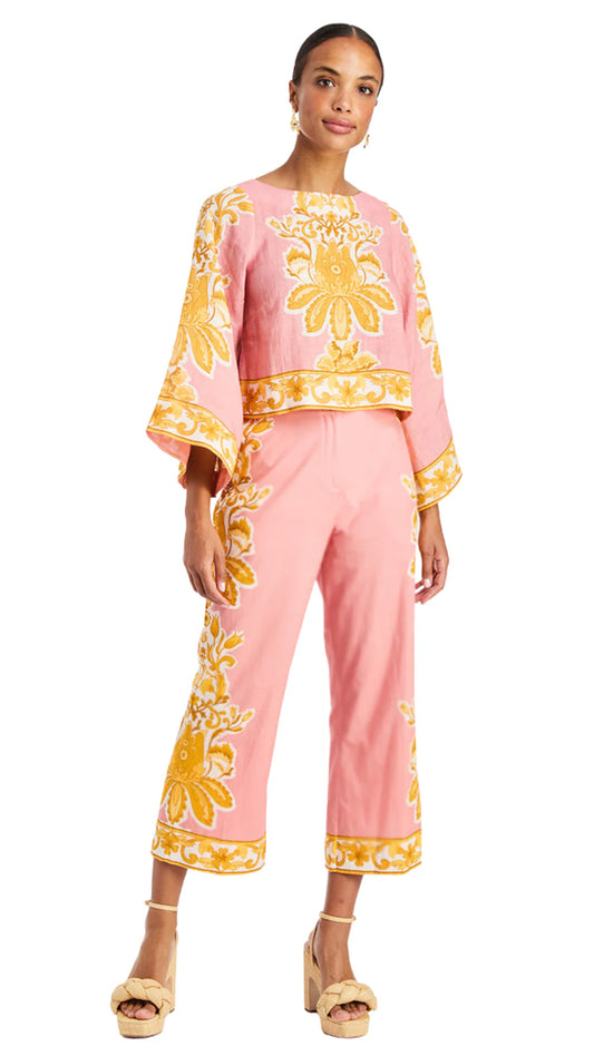 Mestiza Croped Taylor Pant in Florentine Blush