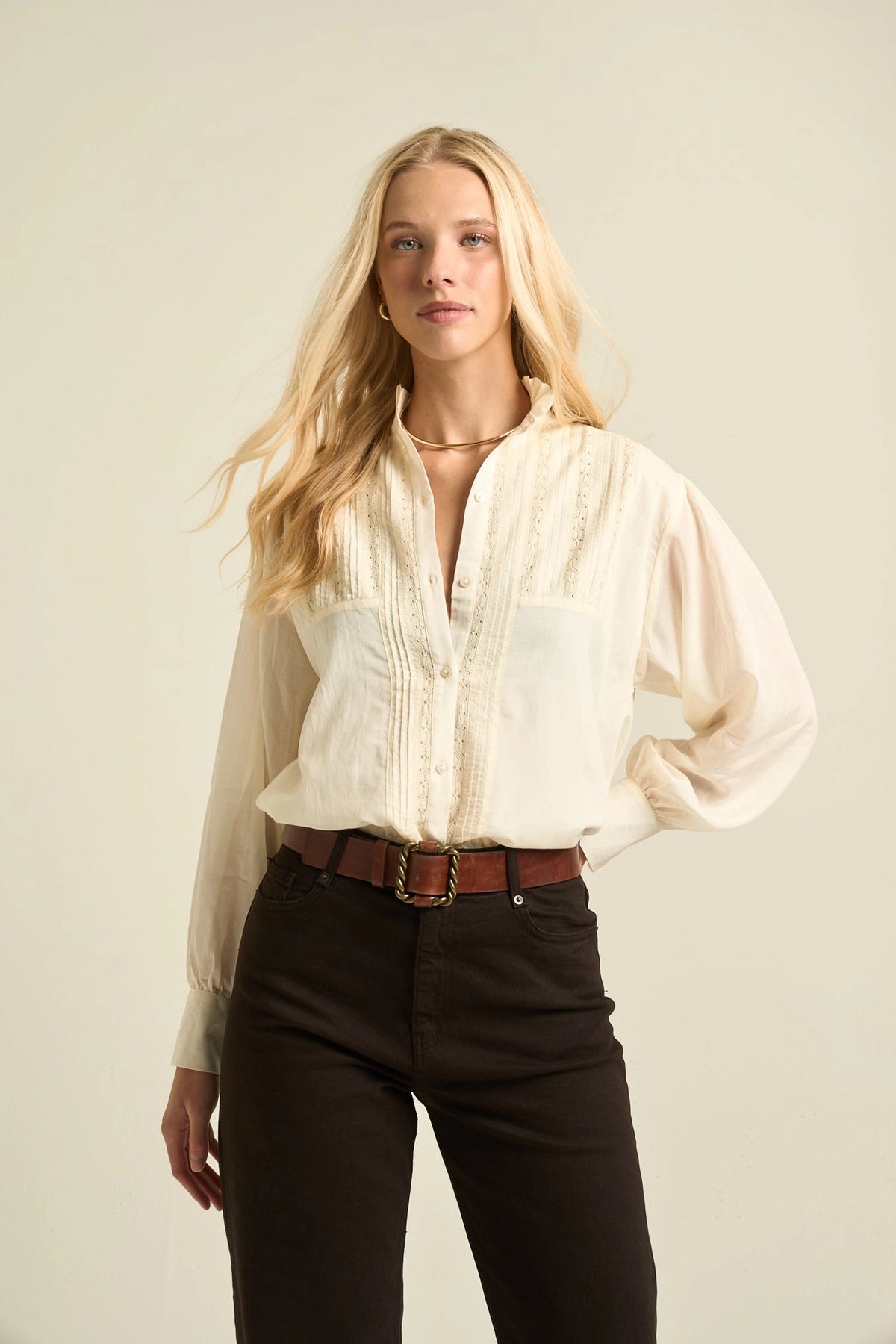 Sonmer Alexa Blouse, Ecru