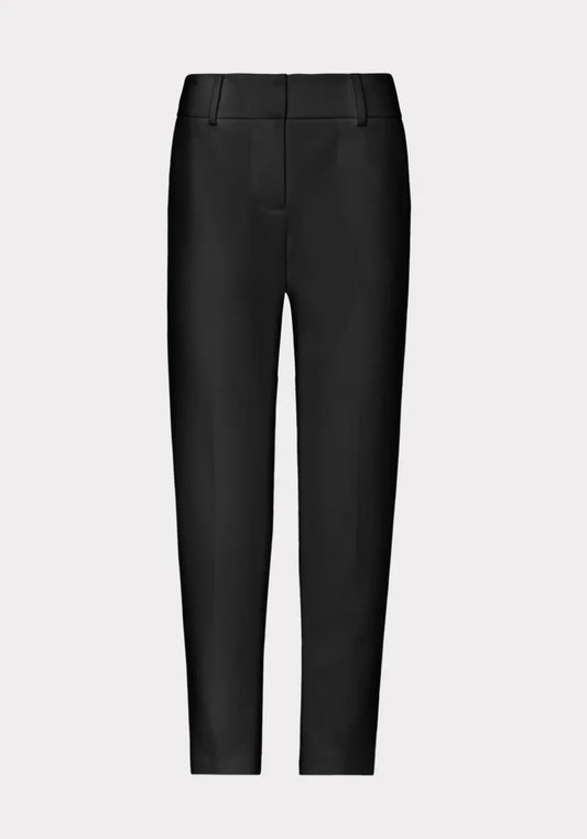 Milly Nicola Faux Leather Pant, Black
