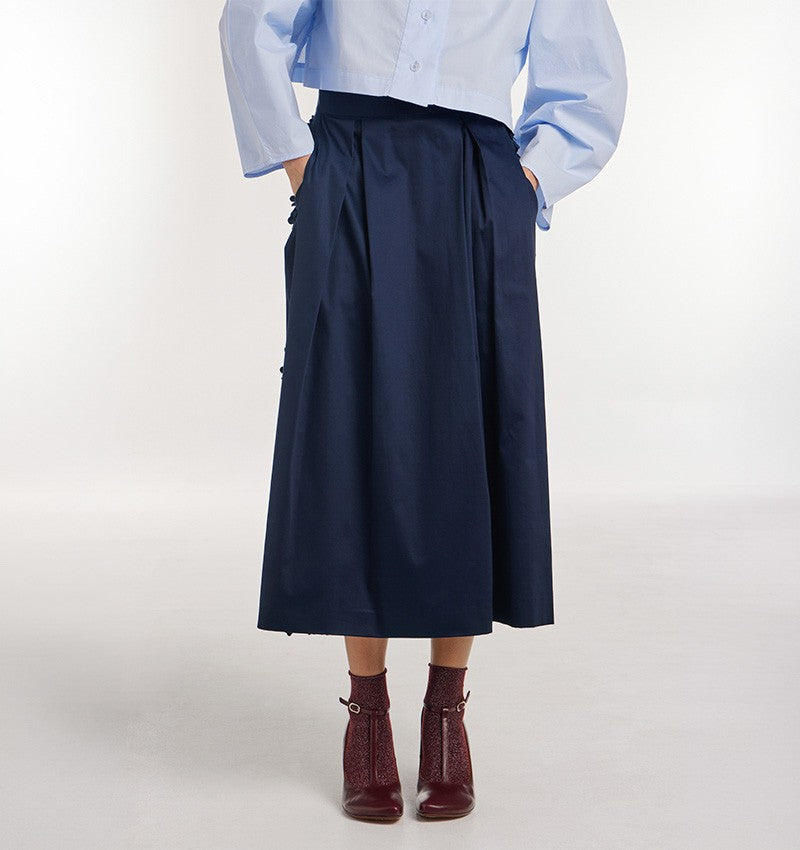 Chie Mihara Samoan Navy Skirt