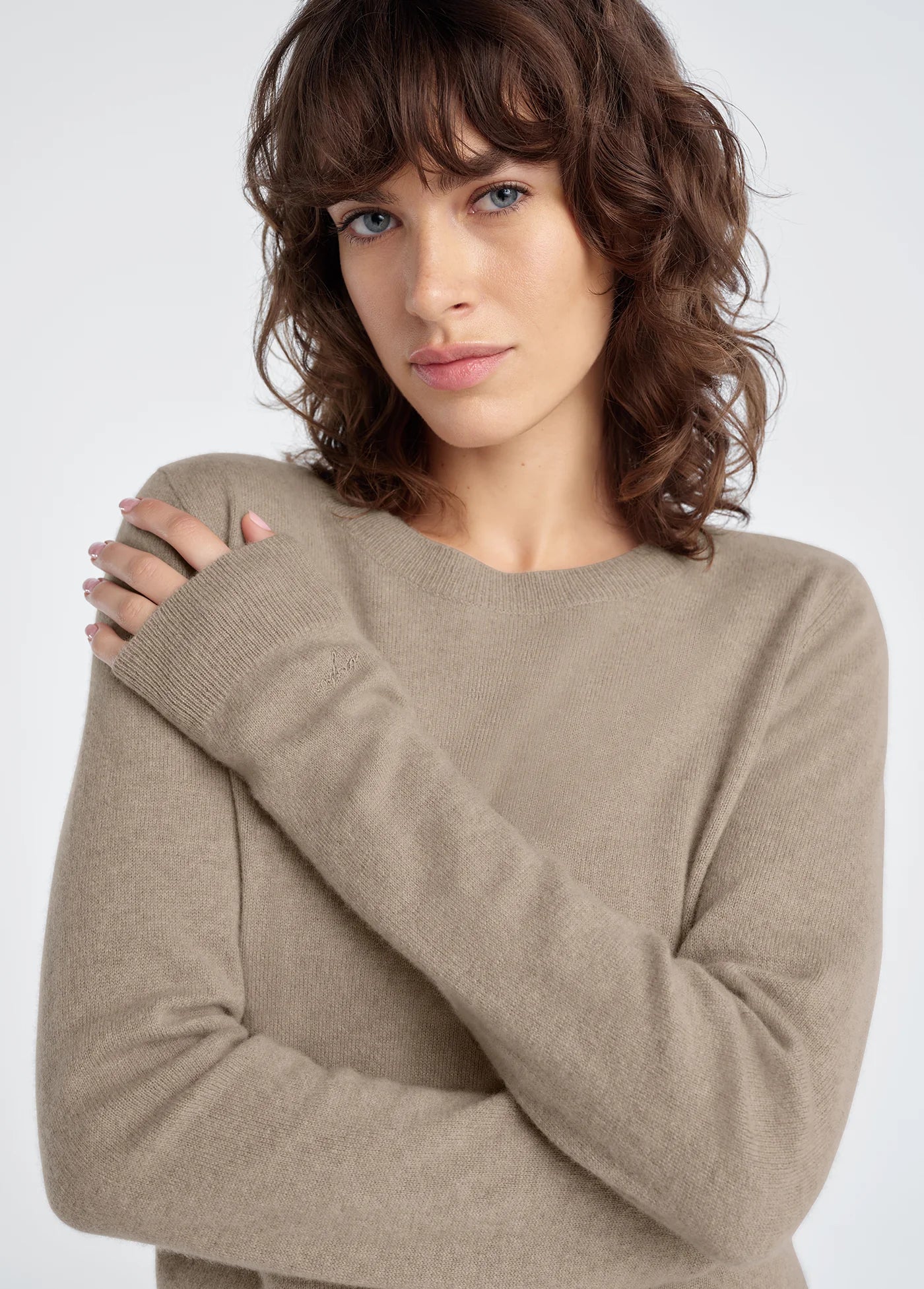 Favorite Daughter Cashmere Crew, Mink