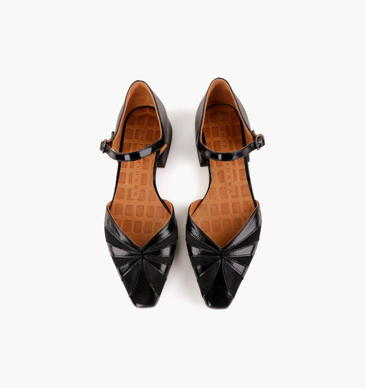 Chie Mihara GACHI , Black Patent and Suede