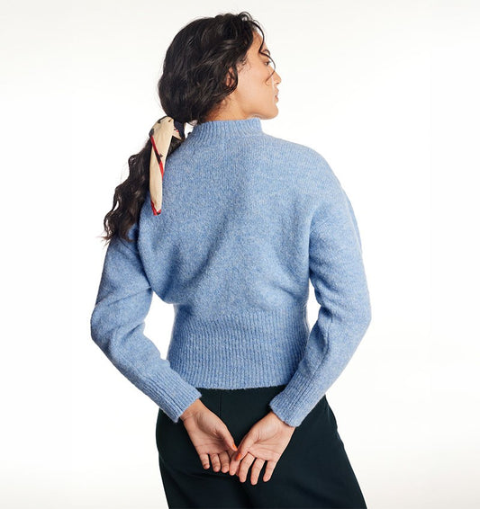Chie Mihara KEITE Jersey Blue sweater