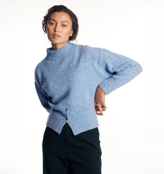 Chie Mihara KEITE Jersey Blue sweater