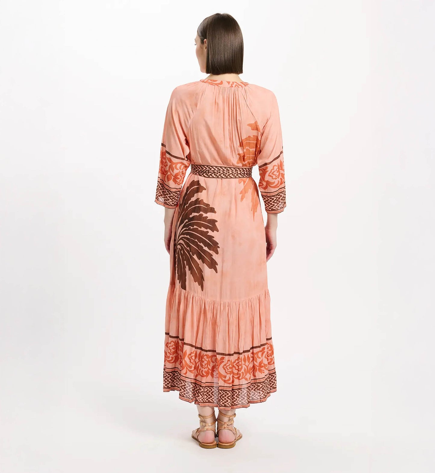 Miss June Aida Dress, Peach