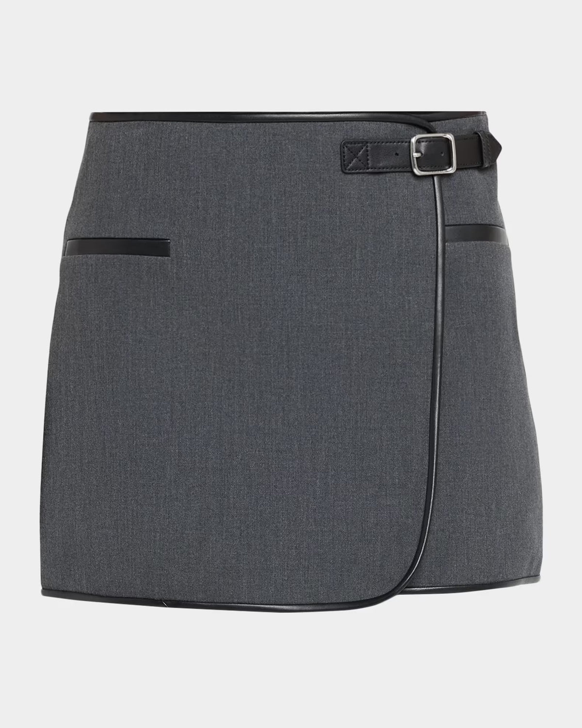 Simkhai Sheridan Mini Skirt Charcoal Multi