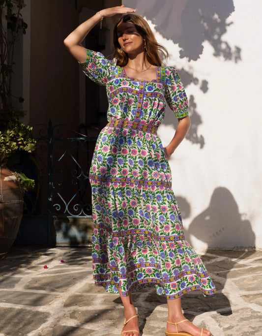 Pink City Prints Fleur Skirt