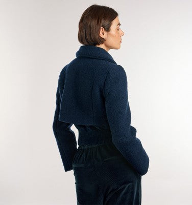 Chie Mihara Compas Coat Navy Blue