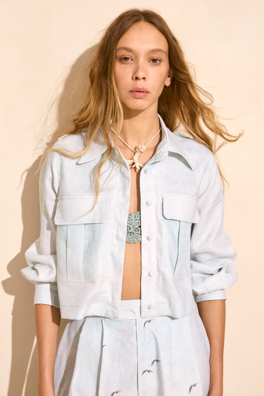 Solange M. Ypegua Cargo Jacket, Light Blue