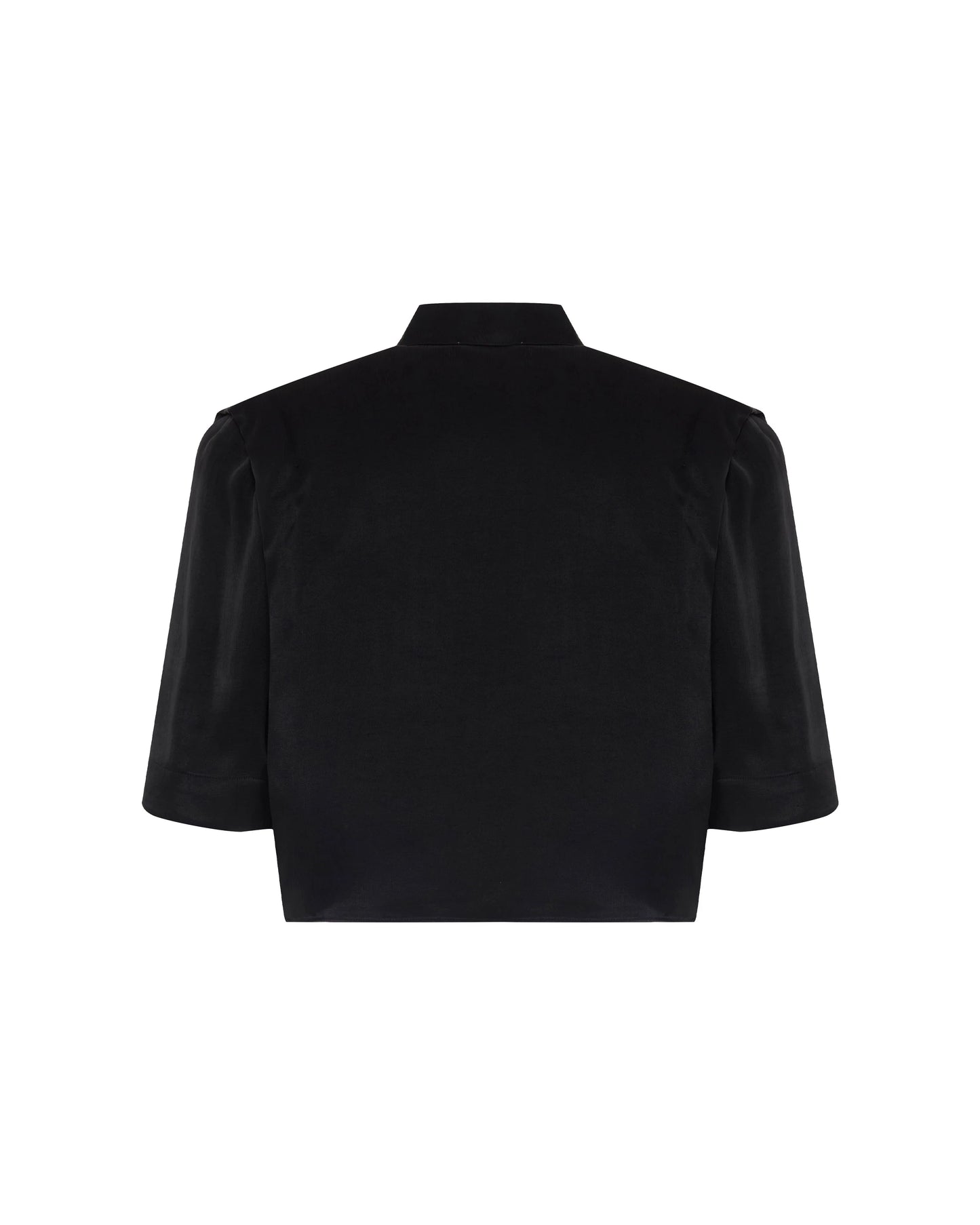 Theo Phaenna shoulder pleat tee- Ivory, Black
